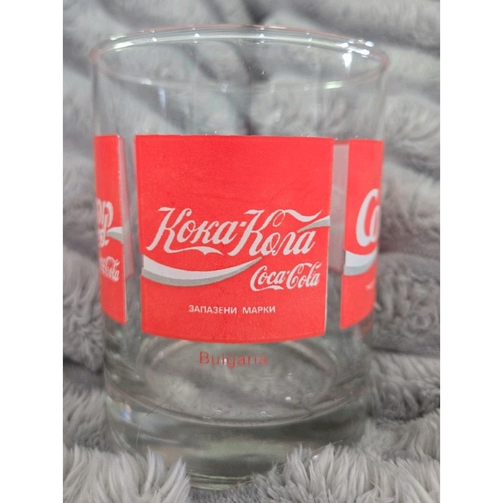 Vintage Coca-Cola International Languages Glass US Israel Bulgaria China - Picture 3 of 6